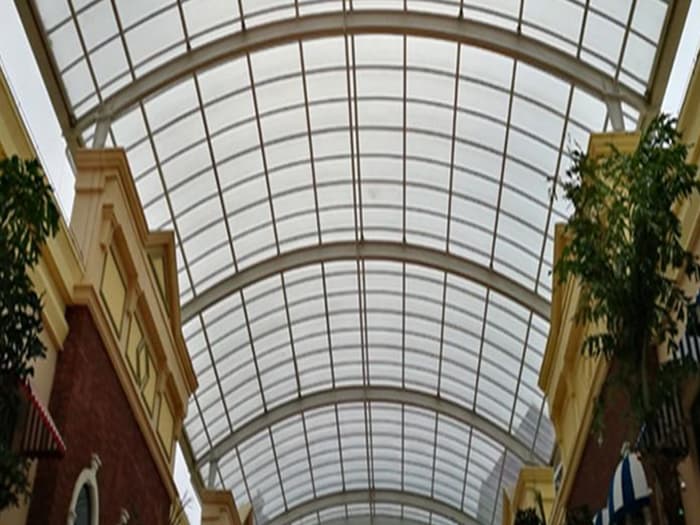 中卫屋面网架顶棚吊装方案